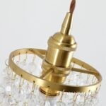 Đèn thả trần pha lê bằng đồng phong cách Nhật Bản cổ điển DG219
