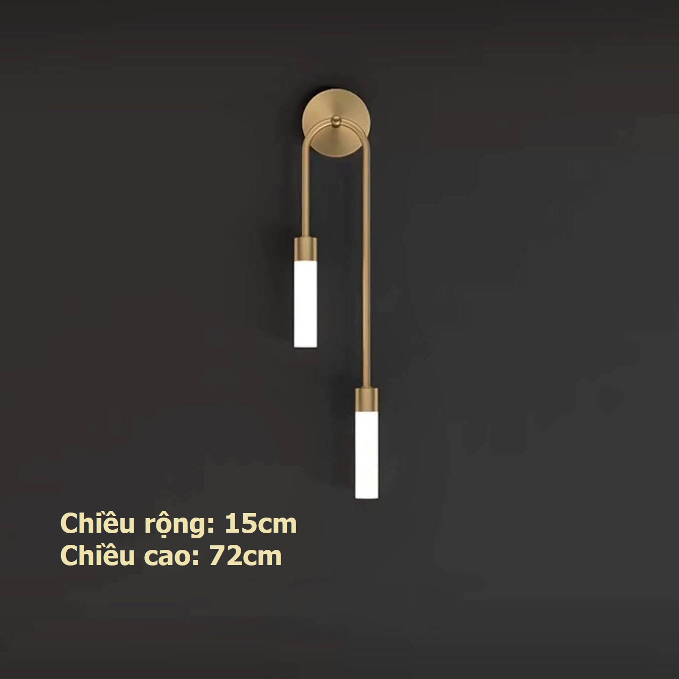 Đèn gắn tường đầu giường bằng đồng sang trọng Bắc Âu ZHM250 9