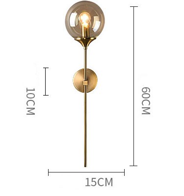 Đèn gắn tường thủy tinh tối giản phong cách Bắc Âu MLU432 10