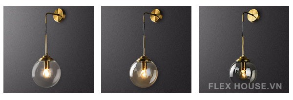 Đèn gắn tường thủy tinh tối giản phong cách Bắc Âu MLU432 12