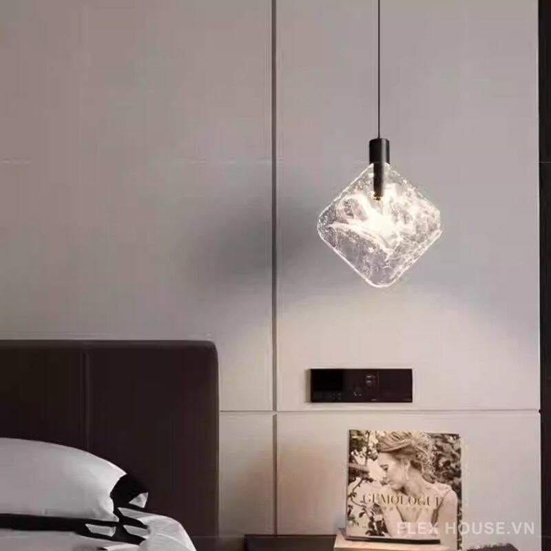 Đèn Led thả trần decor băng tuyết sang trọng kiểu Pháp JG001 - bìa