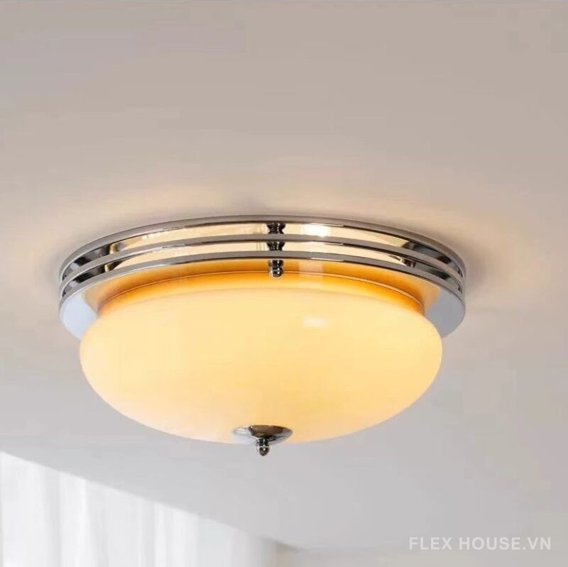 Đèn ốp trần decor quả trứng thủy tinh Bauhaus retro DG2238 2