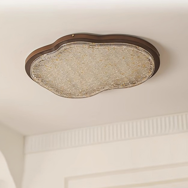Đèn ốp trần lá vàng lấp lánh cổ điển kiểu Mỹ DG813 22