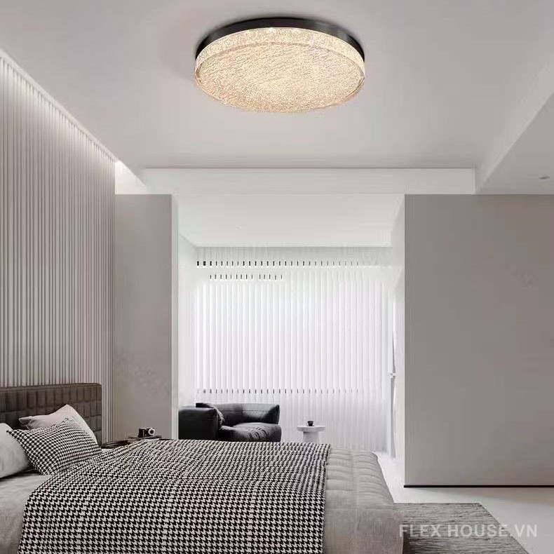 Đèn ốp trần phòng ngủ đồng và Acrylic cao cấp kiểu Ý JG1745 7