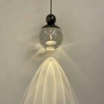 Đèn pha lê treo trần decor Tuần Lộc nghệ thuật sang trọng JG854-3