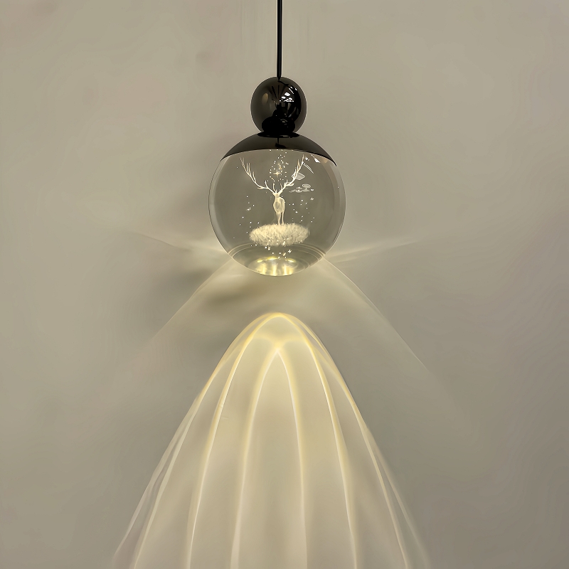 Đèn pha lê treo trần decor Tuần Lộc nghệ thuật sang trọng JG854 8