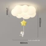 Đèn phòng ngủ decor đám mây phong cách hoạt hình DG261-2