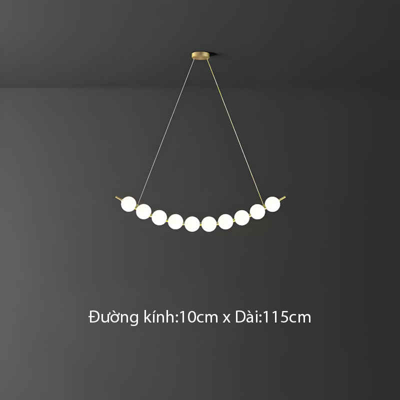 Đèn thả bằng đồng decor phòng ăn hiện đại ZHM568 6