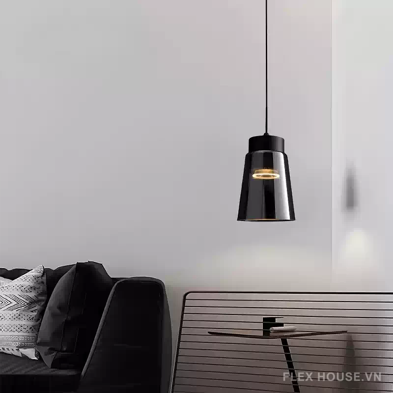 Đèn thả thủy tinh hình trụ trang trí phòng ngủ JG637 5