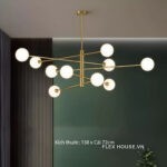 Đèn ZHM442 10 bóng màu vàng