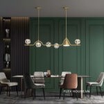 Đèn thả trần bằng đồng decor phòng ăn sáng tạo ZHM150 - bìa