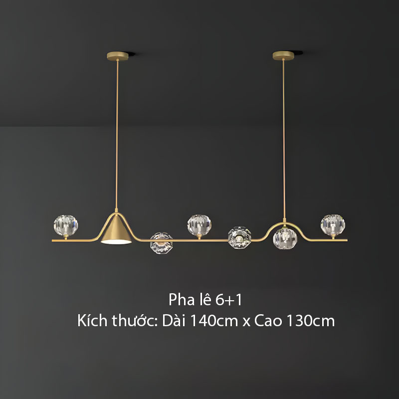 Đèn thả trần bằng đồng decor phòng ăn sáng tạo ZHM150 5