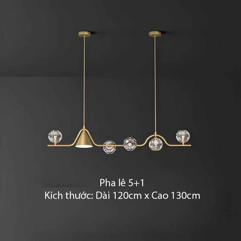 Đèn thả trần bằng đồng decor phòng ăn sáng tạo ZHM150 7