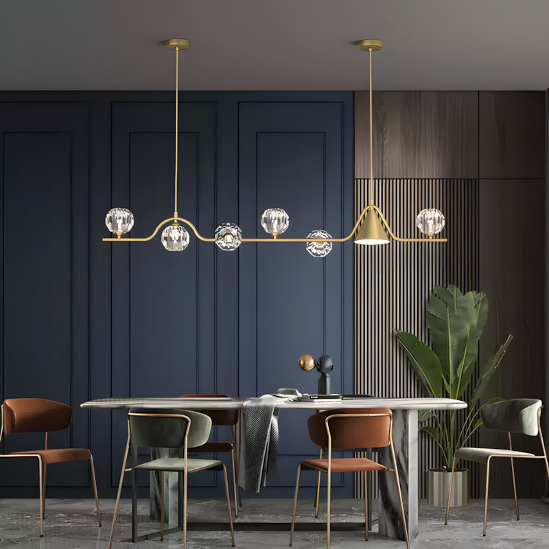 Đèn thả trần bằng đồng decor phòng ăn sáng tạo ZHM150 10