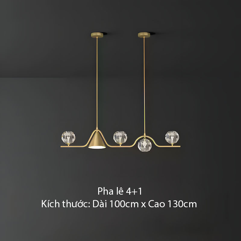Đèn thả trần bằng đồng decor phòng ăn sáng tạo ZHM150 8