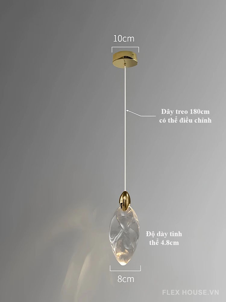 Đèn thả trần decor Hình Giọt Nước độc đáo nghệ thuật JG891-4