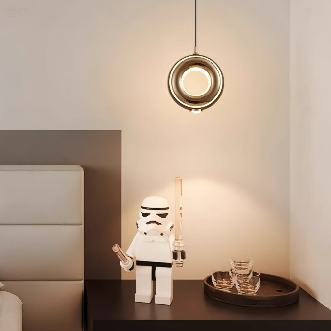 Đèn thả trần decor hình bánh Donut chao acrylic JG845 10