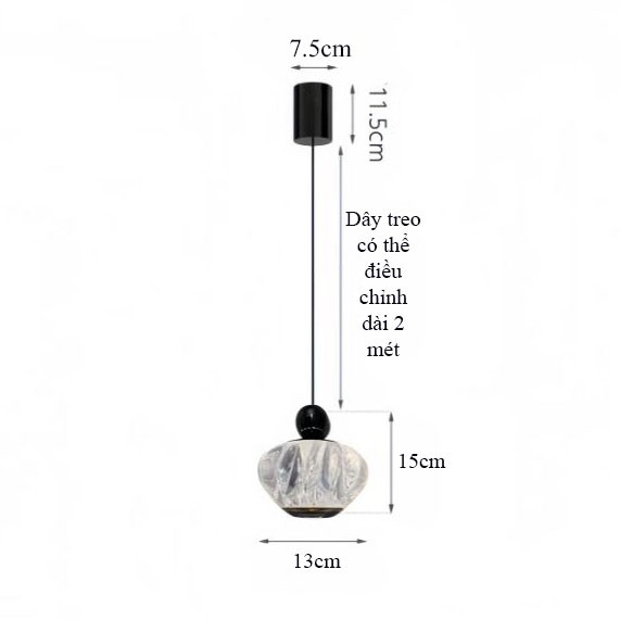 Đèn thả trần lối vào sảnh thiết kế xoắn ốc hiện đại cao cấp JG909 10