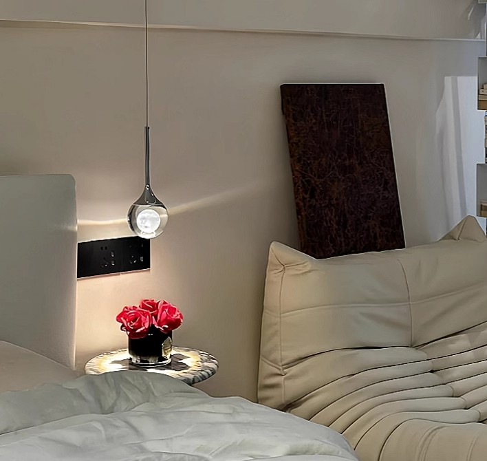 Đèn thả trần phòng ngủ hiệu ứng chiếu sáng pha lê JG847 14