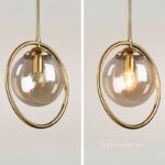 Đèn thả thủy tinh hình cầu decor phòng khách DG874-14