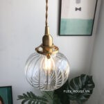 Đèn thủy tinh hình hồ lô thả trần Nhật Bản cổ điển DG217 - bìa