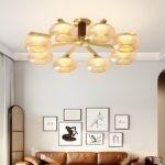 Đèn trần đồng nhiều bóng cao cấp hiện đại kiểu Ý ZHM338 - bìa