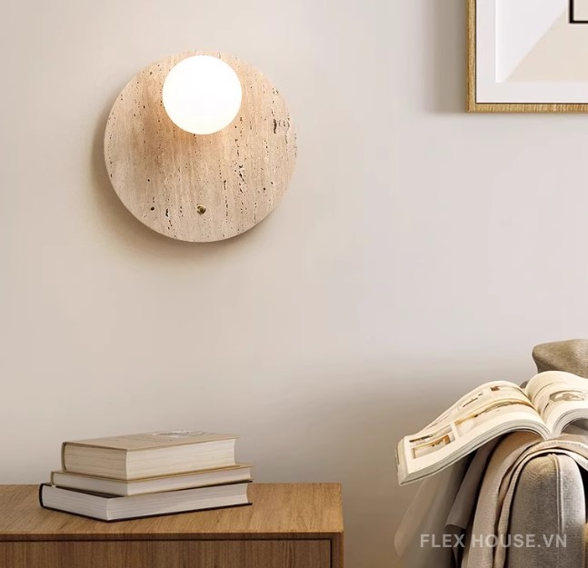Đèn tường đá cẩm thạch phong cách Wabi Sabi MLU231 5