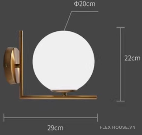Đèn tường phòng ngủ hành lang hiện đại Bắc Âu MLU371 8