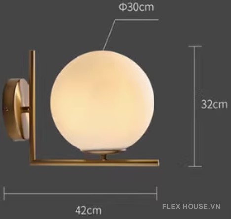 Đèn tường phòng ngủ hành lang hiện đại Bắc Âu MLU371 9
