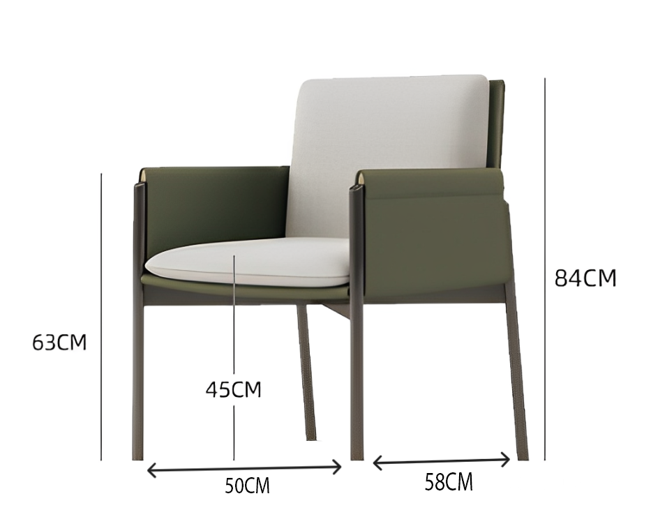 Ghế bàn ăn gia đình bọc da tối giản kiểu Bắc Âu SHM464 8