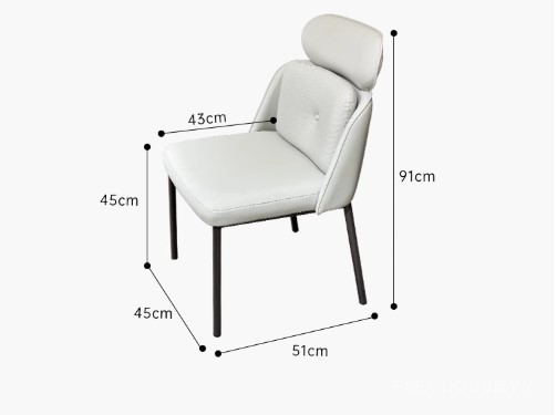 Ghế ăn bọc da cao cấp kiểu Ý sang trọng JG8114(6)