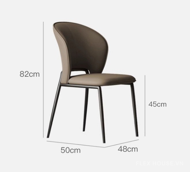 Ghế ăn gia đình bọc da sang trọng kiểu Ý SEN405 10