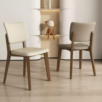 Ghế tựa lưng gỗ phong cách Wabi-sabi decor nhà hàng SENY19