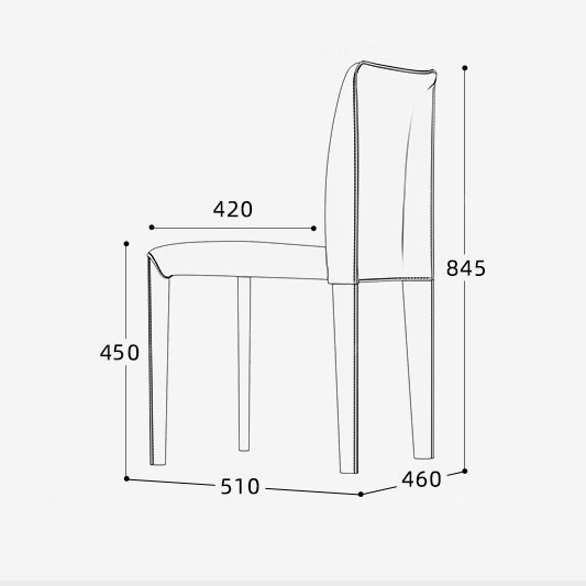 Ghế ăn gia đình da thiết kế tối giản kiểu Ý SEN008 11