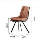 Ghế ăn gia đình tựa lưng da 2 lớp sang trọng JIN8003 (6)