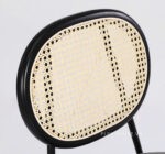 Ghế ăn lưng mây đan đệm vải nhung kiểu Âu FAD6706 (2)