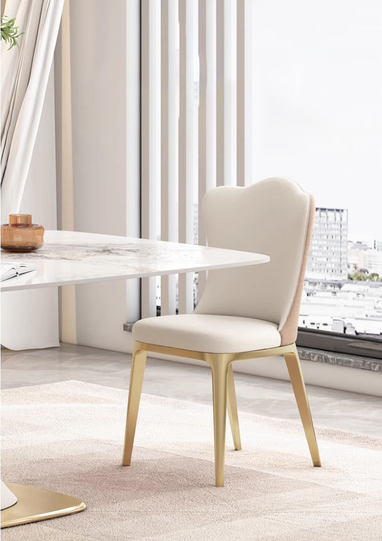 Ghế ăn nhà hàng lưng tựa hình hoa sang trọng SEN044 6