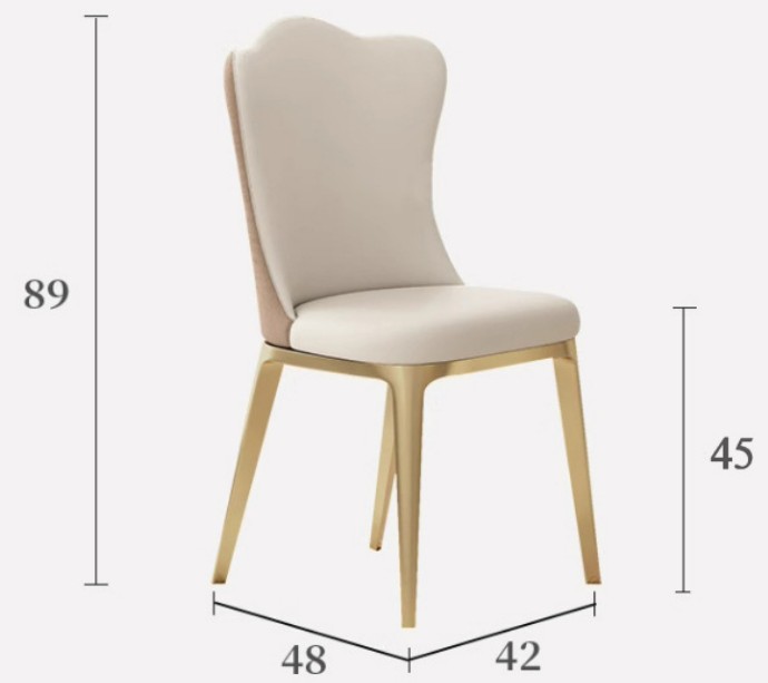 Ghế ăn nhà hàng lưng tựa hình hoa sang trọng SEN044 7