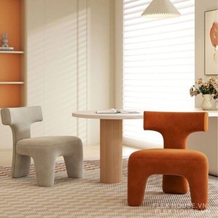 Ghế ăn tone kem decor phòng thời thượng FAD717