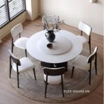 Ghế ăn tựa lưng gỗ nguyên khối sang trọng JIN8058 (5)