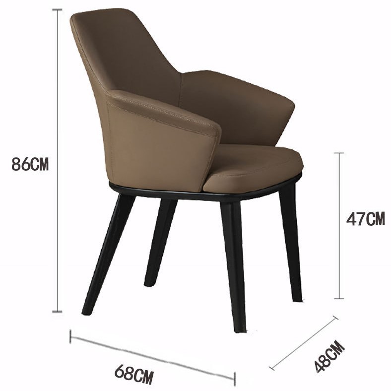 Ghế bàn ăn gia đình tựa lưng bọc da tối giản SC593 5