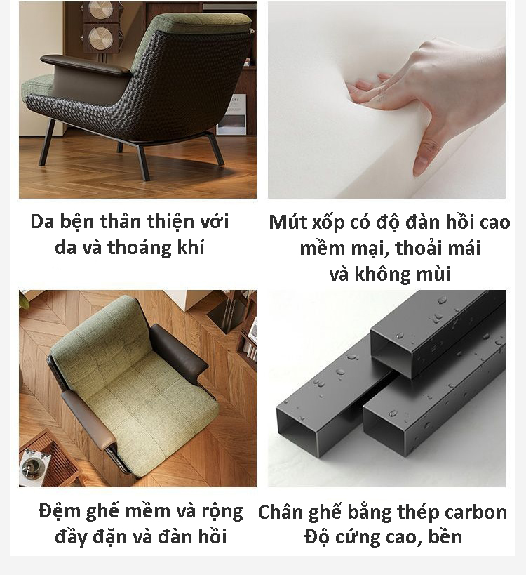 Ghế bành Daiki thư giãn phòng khách cao cấp kiểu Ý SAB423 9