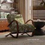 Ghế bành chân quỳ thư giãn đọc sách kiểu Bắc Âu SAB133