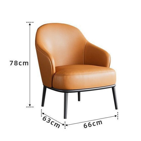 Ghế bành da Nappa khách sạn sang trọng kiểu Bắc Âu SAB333 10