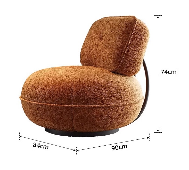Sofa lười bọc vải lông cừu phong cách hiện đại FAD864 12