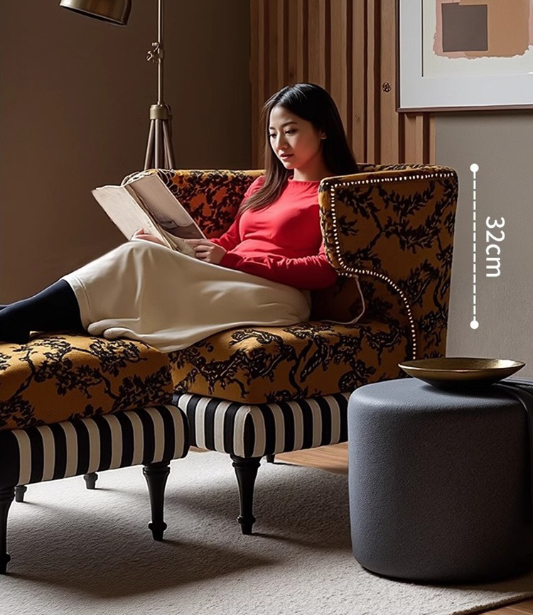 Ghế bành tựa lưng chữ U cổ điển kiểu Mỹ SAB650 4 Ghế bành tựa lưng chữ U cổ điển kiểu Mỹ SAB650 9