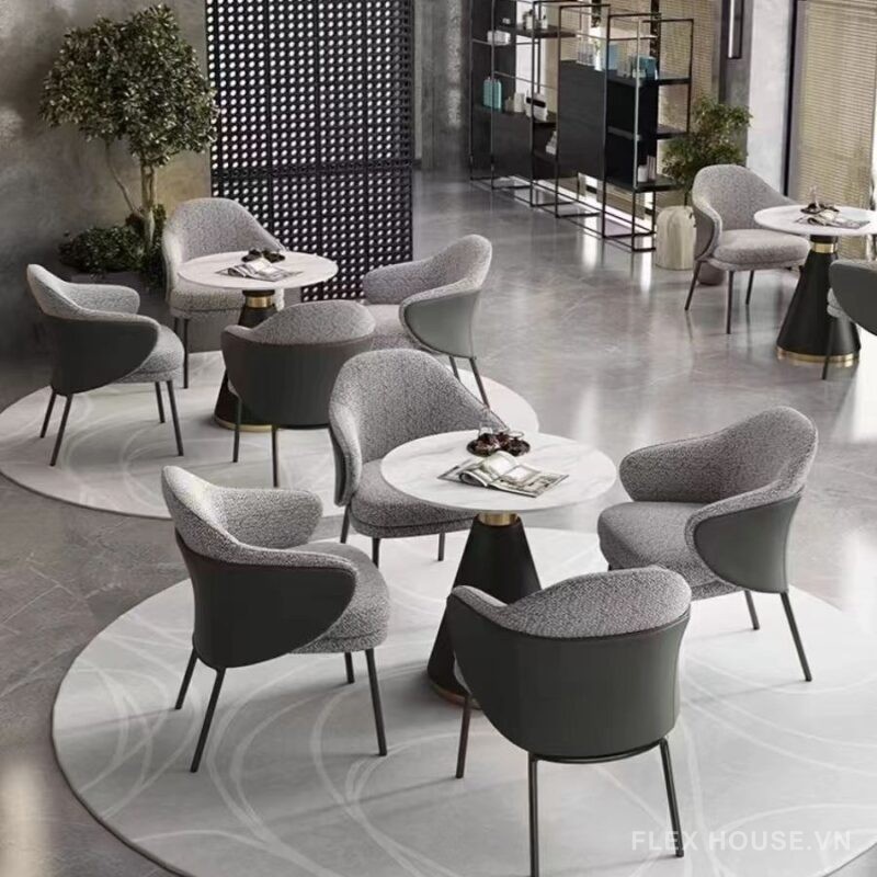 Ghế bàn ăn decor khách sạn sang trọng JIN282 1