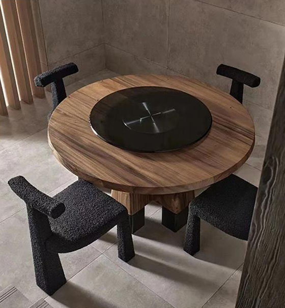 Ghế bọc vải giả lông cừu phong cách Wabi Sabi đa năng FAD726 6