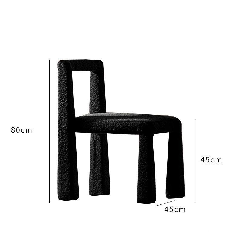 Ghế bọc vải giả lông cừu phong cách Wabi Sabi đa năng FAD726 9