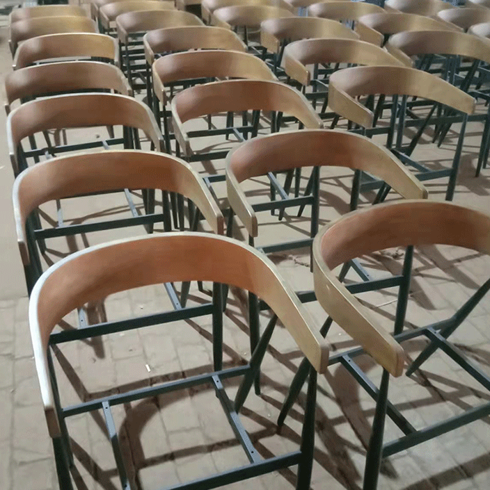 Ghế cafe bằng gỗ retro kiểu Bắc Âu SEN972 5